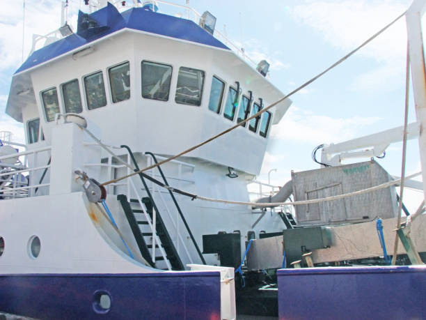 grandi pescherecci a strascico a killybegs harbour co., donegal, irlanda - pollock trawler foto e immagini stock