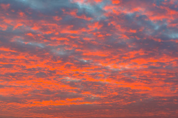 istock Sky on fire during a beautiful sunset with colorful clouds. 1820816830