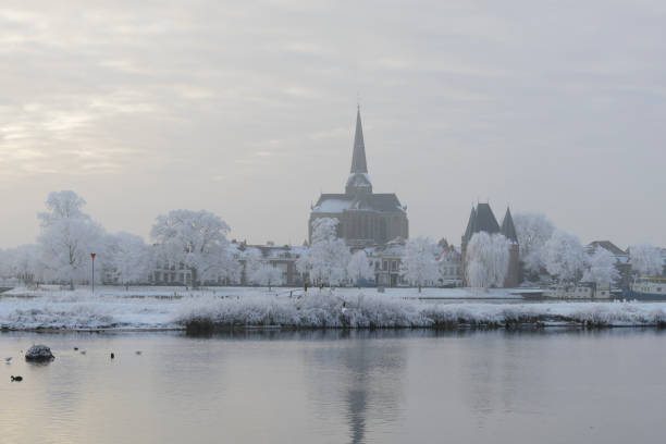 istock View on Kampen and river IJssel in winter in Holland 1820819680