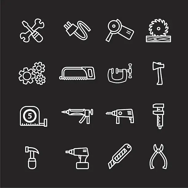 Vector illustration of computer icon set