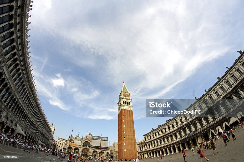 Plus célèbre de campanile de la Piazza San Marco - Photo de Architecture libre de droits