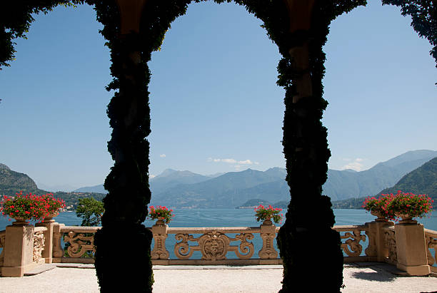 istock Beautiful balconey view of Lake Como 182083789