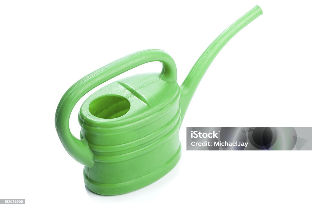 Zielony plastikowe Zabawki Konewka - Zbiór zdjęć royalty-free (Białe tło)