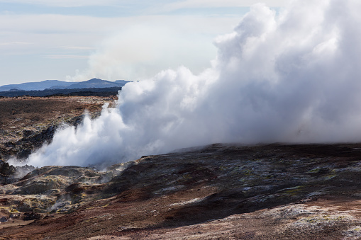 Gunnuhver Hot Springs in Iceland