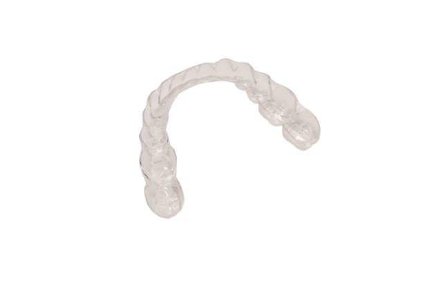 istock Transparent mouth guard isolated on a white. 1820890006
