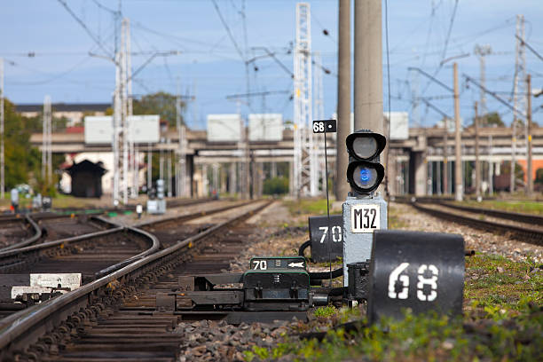 Ferroviaria di lampadina indicatore - foto stock