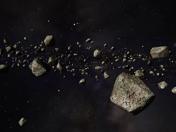 Thousands of asteroids in a far off orbit around the sun