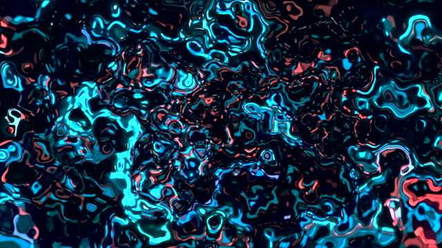 Bright neon glitter in animation. Motion . Red and blue background with a glow that shimmers and glows. High quality 4k footage