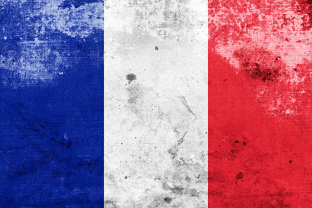 Cтоковое фото Гранж флаг Франции