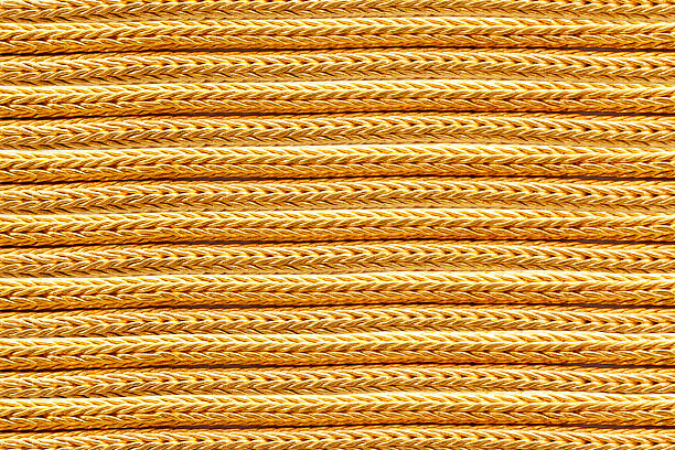 gold necklace background, twisted chain