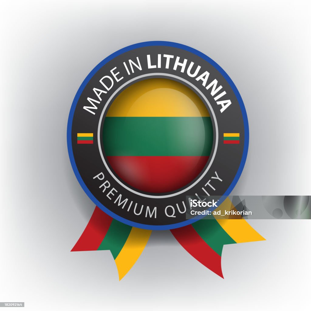 Hecho en Lituania, Lituania junta, bandera, (Vector) - arte vectorial de Apoyar libre de derechos