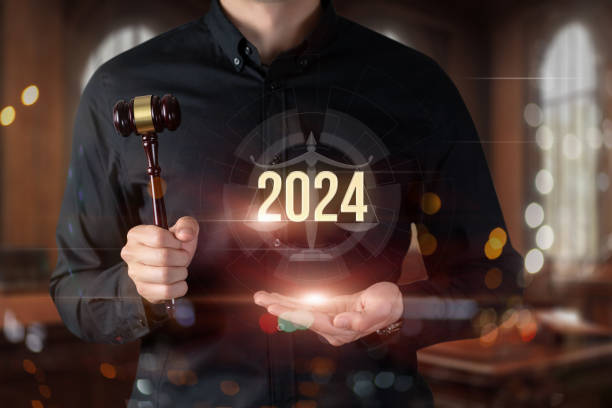 istock A lawyer shows the year 2024. 1820932725