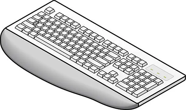 Vector illustration of Keyboard