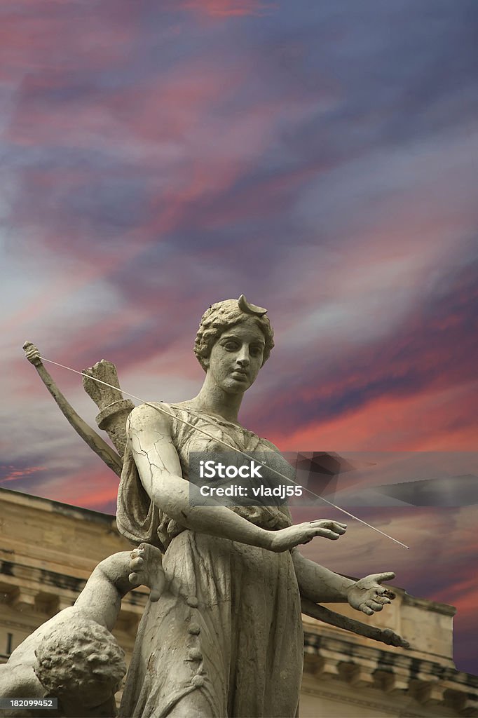 Artemide Brunnen. Syracuse (Siracusa, Sarausa), Sizilien, Italien - Lizenzfrei Artemis Stock-Foto