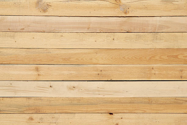 istock Wood pine plank yellow texture for background 182099459