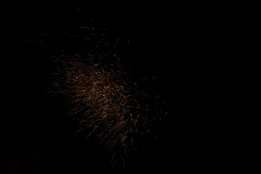 Image showing firework in the indian festival of light called as Diwali or Dipawali.