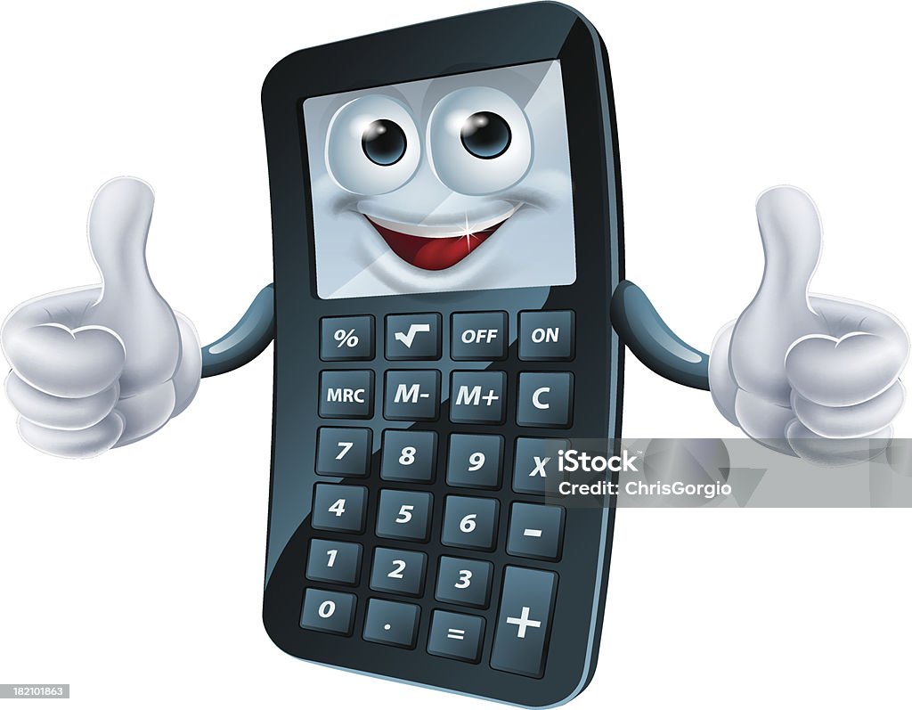 Cartoon Calculator Man Stock Illustration - Download Image Now - Calculator,  Mascot, People - iStock