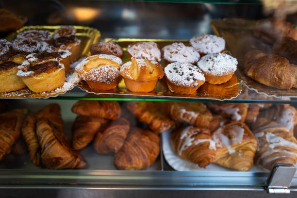 istock Sweets and cakes shop in Genoa, Italy 1821033229