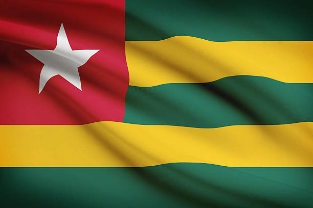 istock Series of ruffled flags. Togolese Republic. 182103406