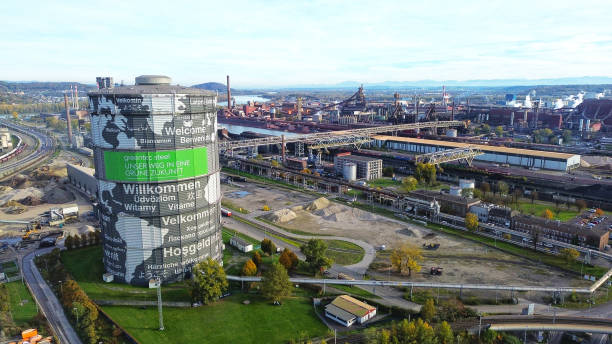 Voestalpine steelworks in Linz, Upper Austria
