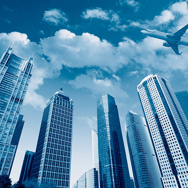 istock airplane under the sky in shanghai 182105379
