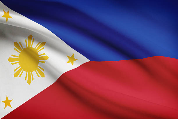 istock Series - ruffled flags. Republic of the Philippines. 182106313