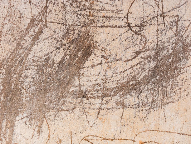 istock Abstract grunge background. Old dirty scratched cement wall with copy space. 1821073028
