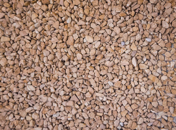 istock Background made of brown pebbles 1821105398