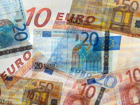 Euro banknotes of the European Union