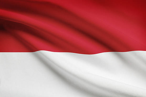 istock Series - ruffled flags. Principality of Monaco. 182119358