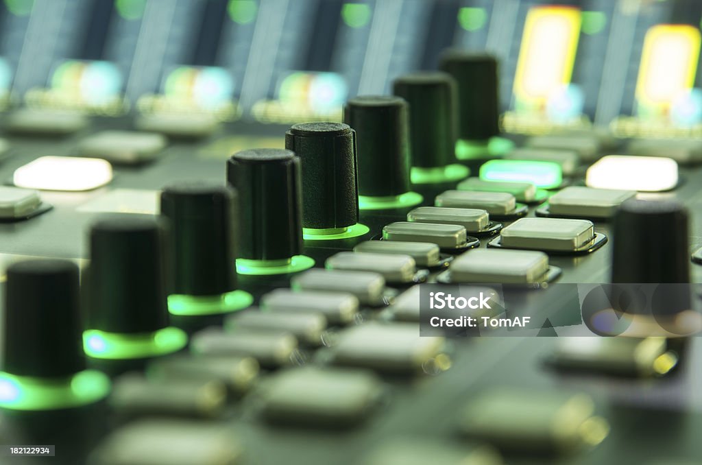 console de mixagem de som - Foto de stock de Barulho royalty-free
