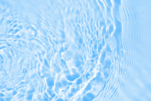 istock Abstract transparent water shadow surface texture natural ripple on blue background 1821242380