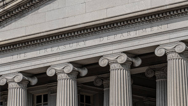 aumento del rendimiento de los bonos y de los tipos de interés - rating debt usa stock market fotografías e imágenes de stock