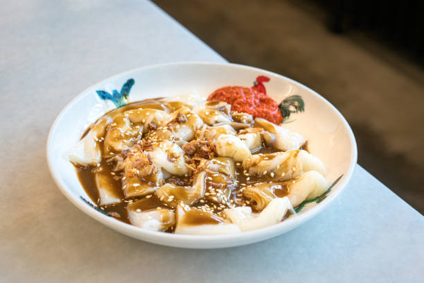 istock Chee Cheong Fun steamed rice noodle roll. 1821325967