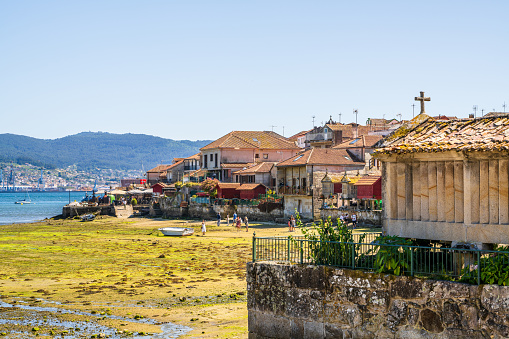 Beautiful old town by the sea Combarro, Spain, Galicia