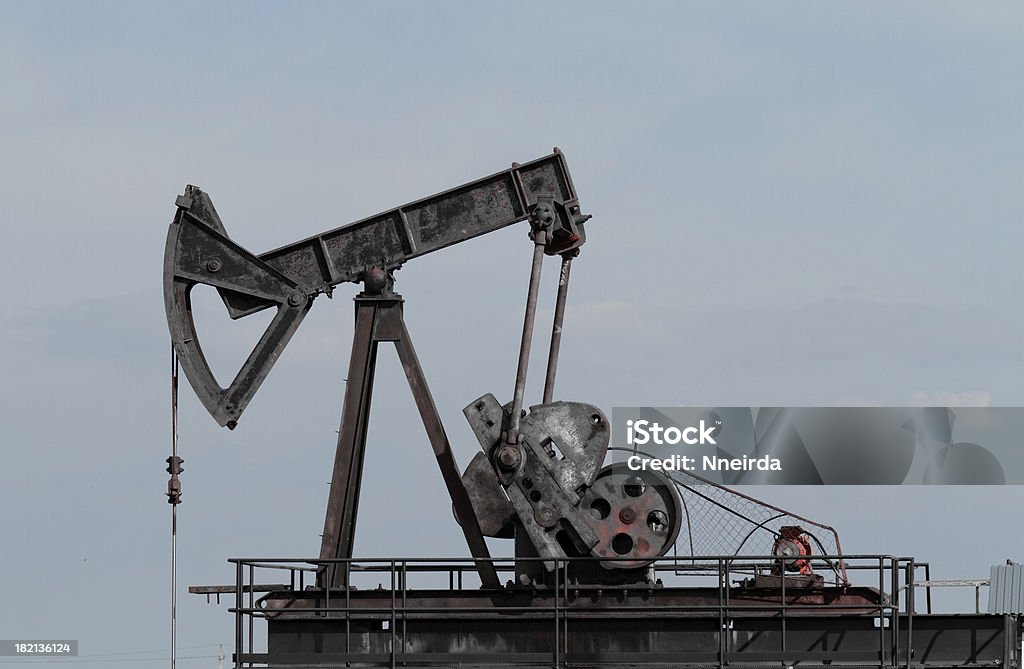 운영 석유 및 가스 웰던 - 로열티 프리 0명 스톡 사진