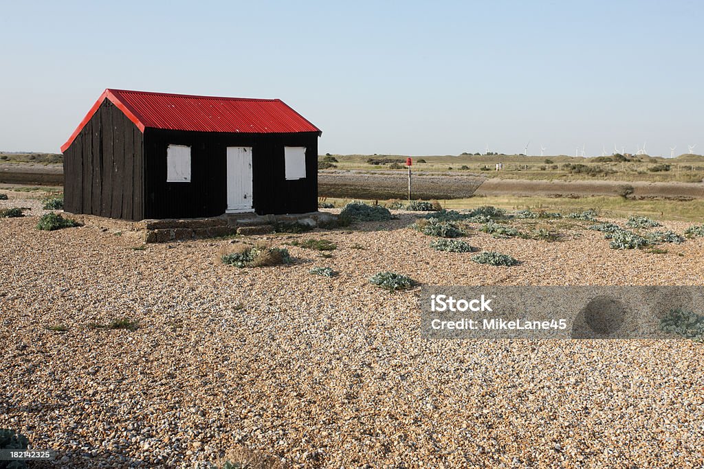 Rye harbour, East Sussex, Fishermans Cabana - Royalty-free Porto Foto de stock