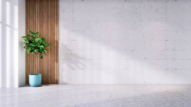 istock Contemporary living room ideas ,empty room .3d render 1821430731