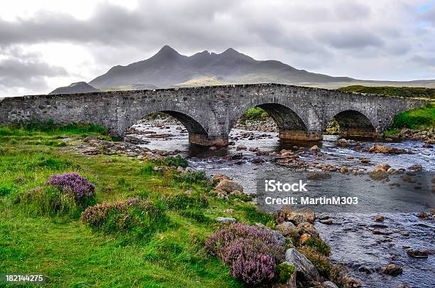 Bridge On Sligachan With Cuillins Hills In The Background Scotland Stock Photo - Download Image Now