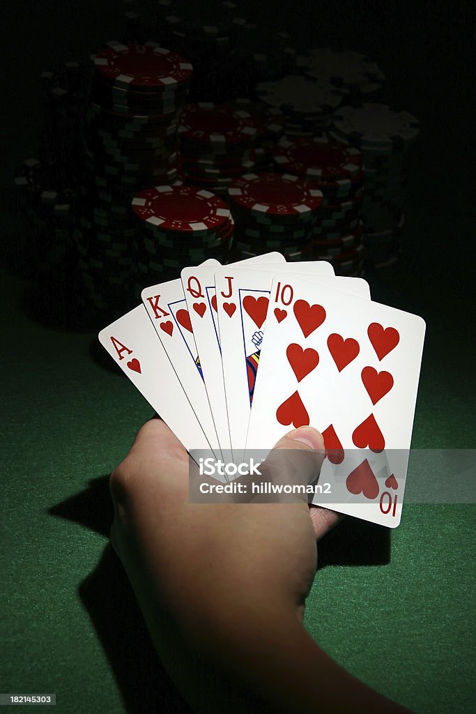 Royal scala - Foto stock royalty-free di Poker