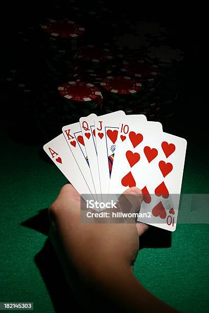Royal Scala - Fotografie stock e altre immagini di Poker - Poker, Scala reale, Carte da gioco