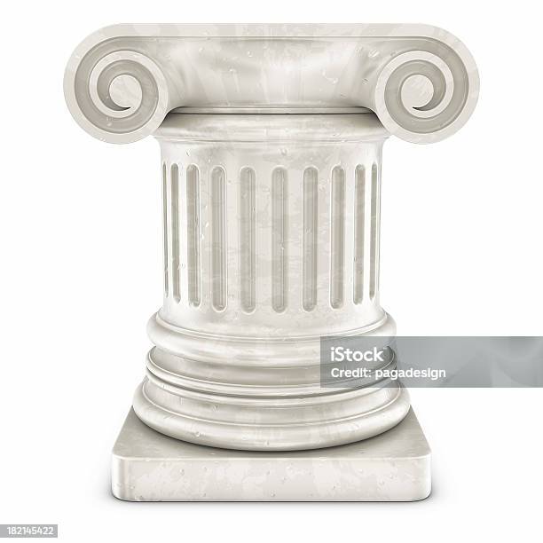 Column Icon Stock Photo - Download Image Now - Architectural Column, Cut Out, Museum