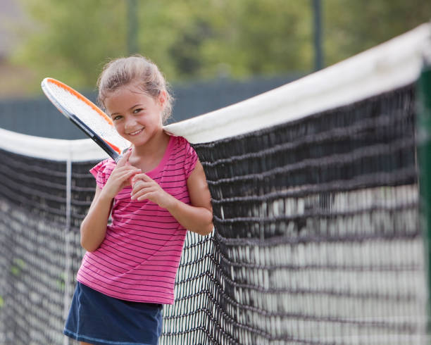 istock Young Tennis Player takes a Break 182145435