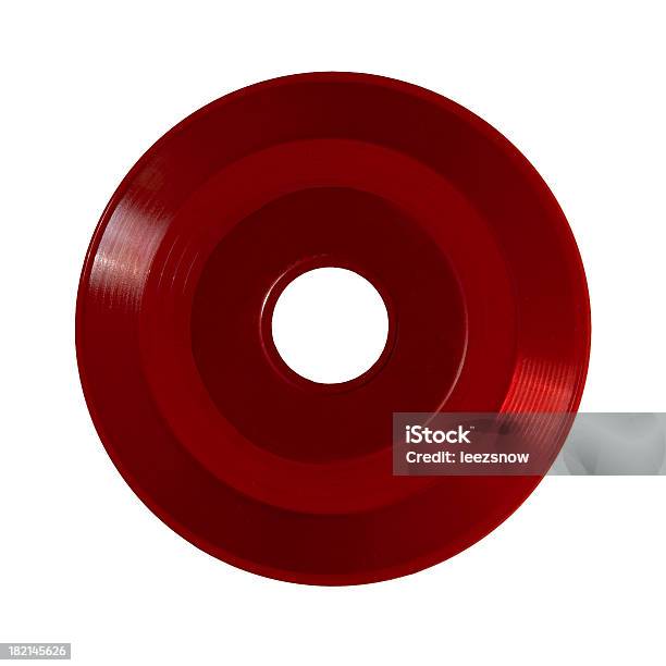 45 Vintage Registro De Vinilo Roja Foto de stock y más banco de imágenes de Disco - Audio analógico - Disco - Audio analógico, Rojo, Número 45