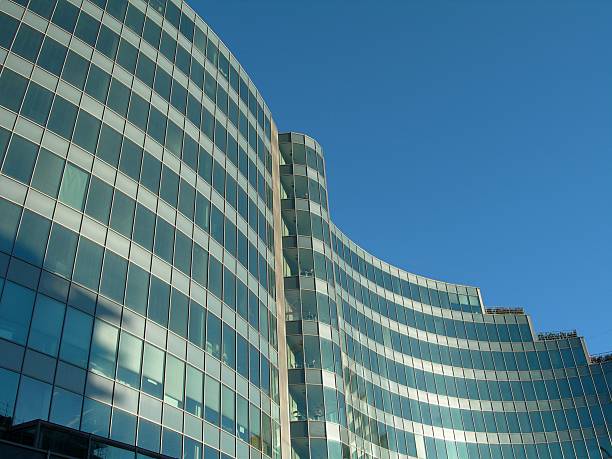 Edificio Saludar con la mano - foto de stock