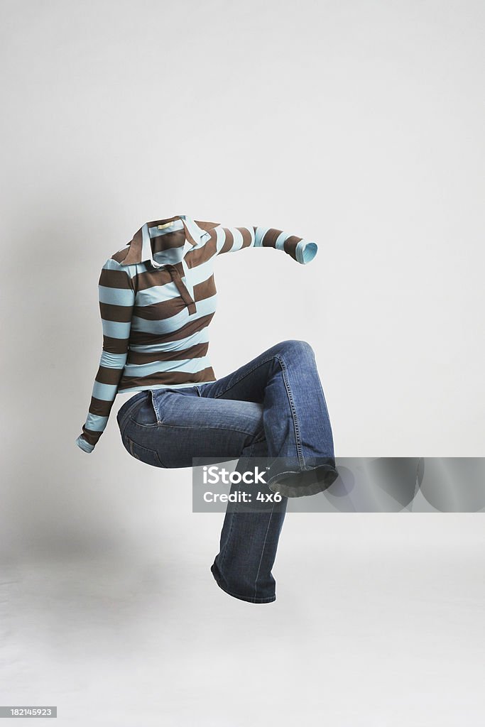 NoBody Series - woman sitting down Invisible Stock Photo