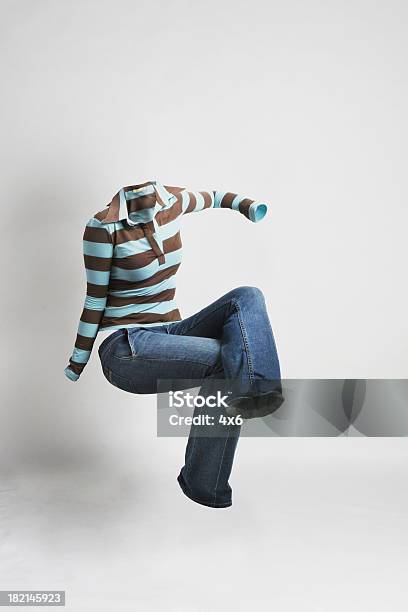 Nobody Series Woman Sitting Down Stock Photo - Download Image Now - Invisible, Women, Levitation