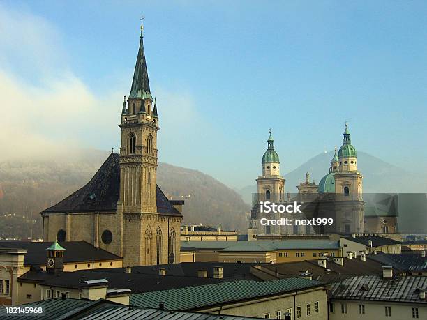 As Igrejas De Salzburgo - Fotografias de stock e mais imagens de Barroco - Barroco, Basílica, Catedral