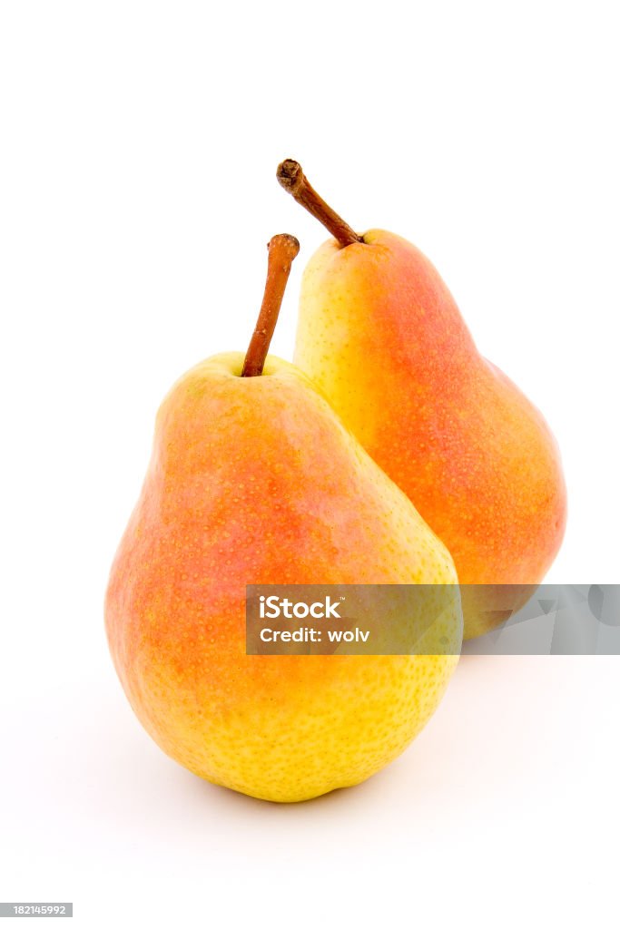 Pair of Pears Fresh ripe pears. Bartlett Pear Stock Photo