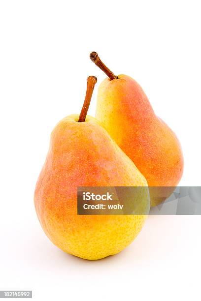 Pair Of Pears Stock Photo - Download Image Now - Bartlett Pear, Close-up, Cut Out